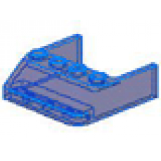 Part 6238 Trans-Dark Blue Windscreen 4 x 4 x 1 